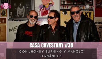 “Chupa de cuero, gafas de rock…” con Johnny Burning y Manolo Fernández en Casa Cavestany