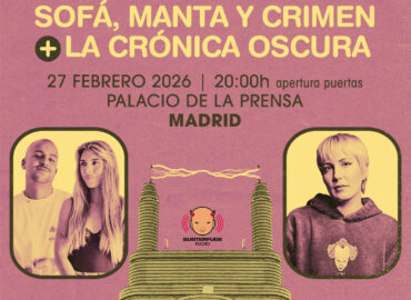 El true crime se cruza en directo:”Sofá, Manta y Crimen” y “La Crónica Oscura”, juntos por primera vez